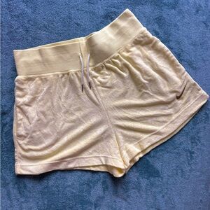 Nike Women's Yellow Lounge Shorts